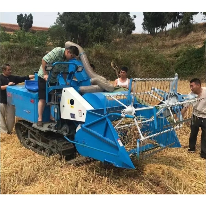 New Small Mini Rice Wheat Comb - огляд і ціна Combine Harvester Mini