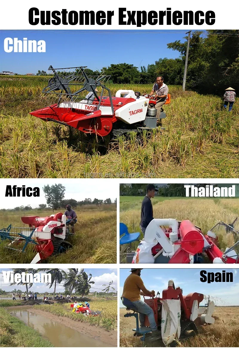 Automatic 13HP New Wheat Rice  - огляд і ціна Combine Harvester Mini
