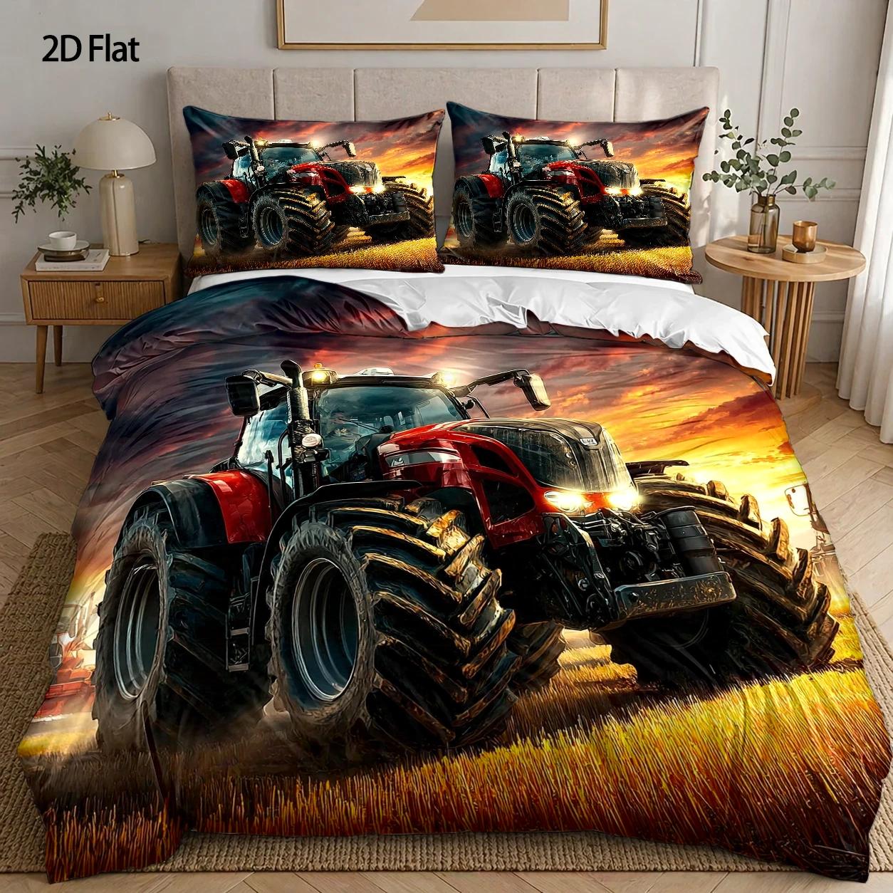 3-Piece Quilt Cover Set, 1 Qui - огляд і ціна Agriculture Farming Cartoon