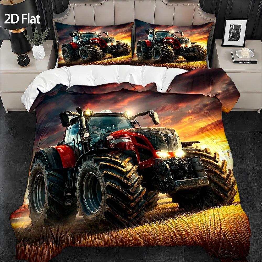 3-Piece Quilt Cover Set, 1 Qui - огляд і ціна Agriculture Farming Cartoon