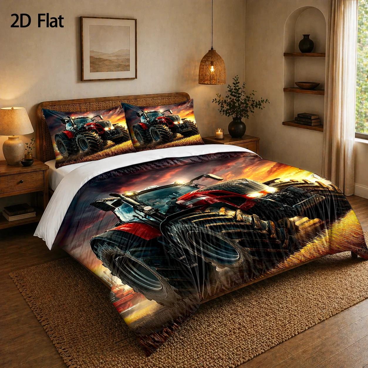 3-Piece Quilt Cover Set, 1 Qui - огляд і ціна Agriculture Farming Cartoon