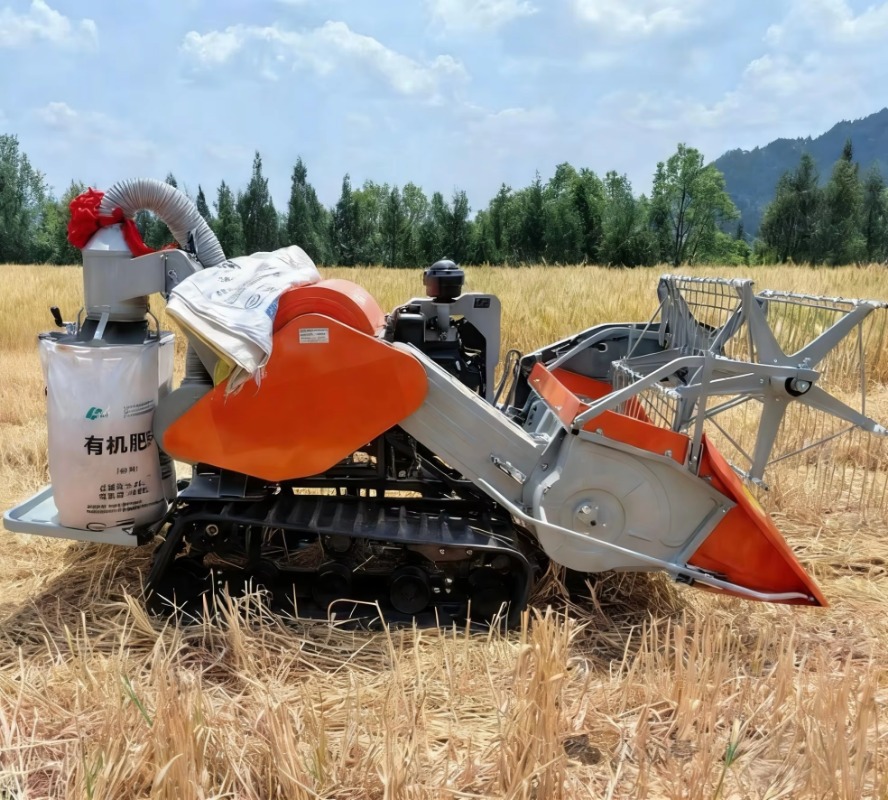 15HP Mini Crawler Combine Harv - огляд і ціна Combine Harvester Mini