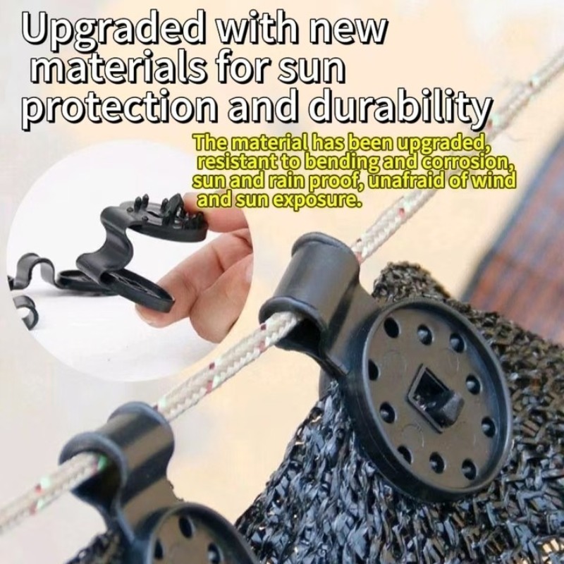 Shade Cloth Plastic Snap Clips - огляд і ціна Greenhouse Plastic Film