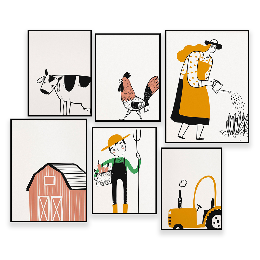 Agriculture Gallery Wall - 4-H - огляд і ціна Agriculture Farming Cartoon