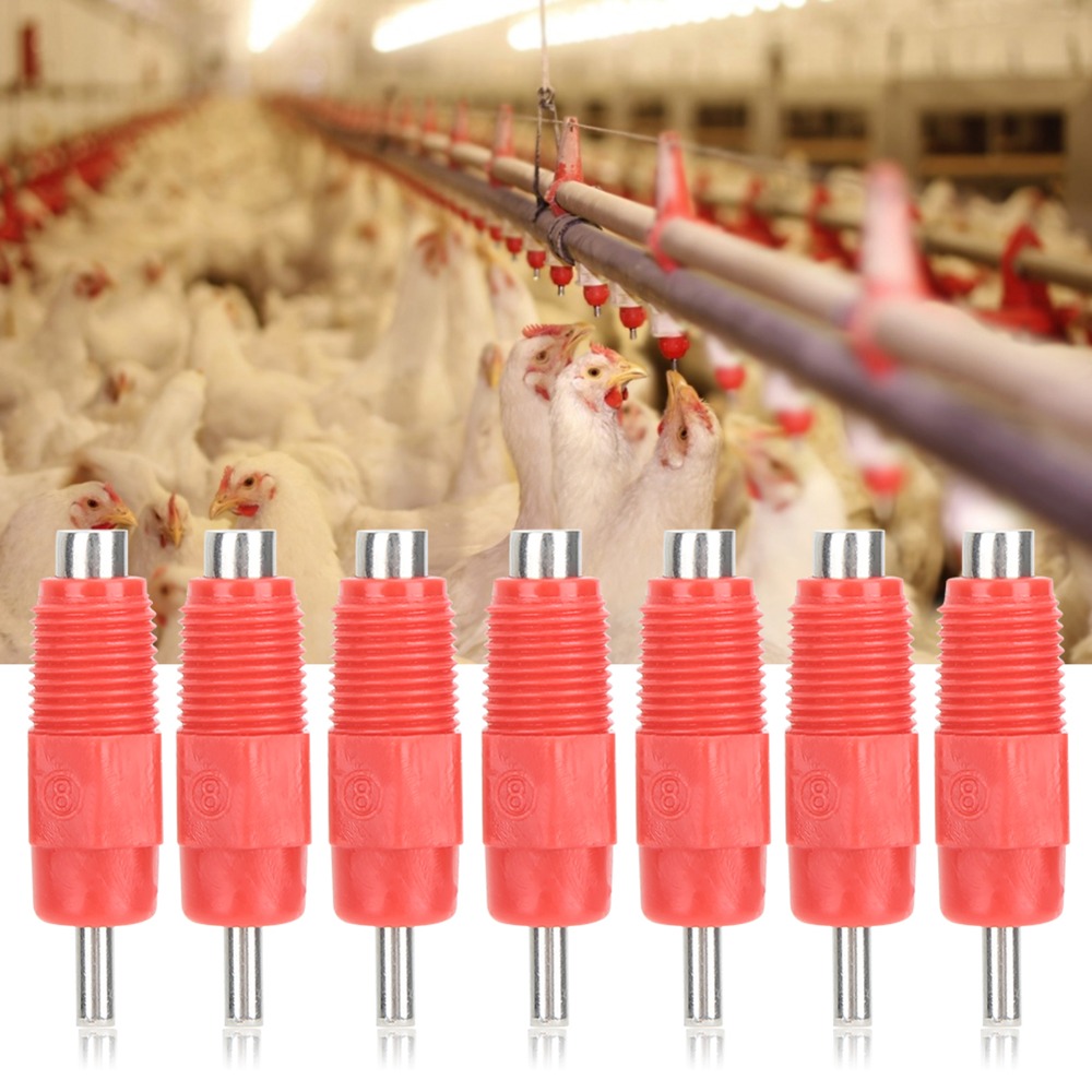 40pcs Stainless Steel Automati - огляд і ціна Chicken Nipple Drinker
